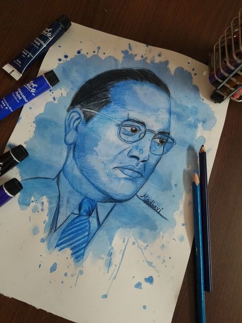 Spilled colour art of Babasaheb Bhimrao Ambedkar 🙏❤️ Ambedkar Pencil Drawing, Bhimrao Ambedkar Drawing, Babasaheb Ambedkar Painting, Dr Bhimrao Ambedkar Drawing, Ambedkar Sketch, Ambedkar Drawing, God Drawings, Eye Pencil Drawing, Bhimrao Ambedkar