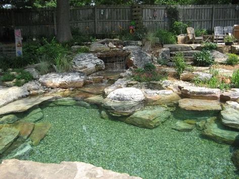 Ponds For Small Gardens, Swimming Ponds, Swimming Pool Pond, Natural Swimming Ponds, Garden Pond Design, Small Pond, Diy Swimming Pool, Swimming Pond, Natural Pond