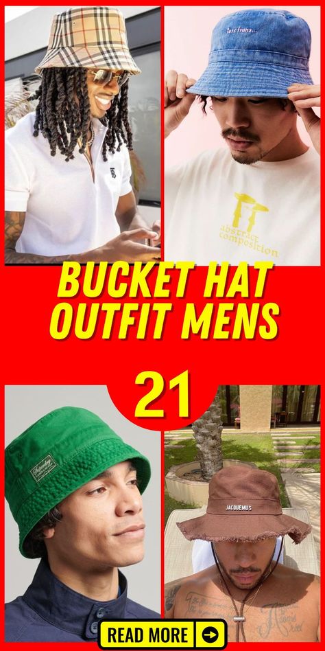 For a casual yet chic bucket hat outfit mens style, opt for a camo bucket hat paired with a simple white tee and black shorts. This look is perfect for a day out on the golf course or a relaxed beach outing. The camo pattern adds an edge to the outfit, while the bucket hat ensures you stay protected from the sun in style. Accessorize with comfortable sandals and a statement watch to complete the look. Polo Beanie Outfit, Gucci Prints, Bucket Hat Outfit Mens, Bucket Hat Outfit Ideas, 90s Prints, Hat Men Outfit, Hat Outfit Ideas, Polo Beanie, Hat Outfit Men