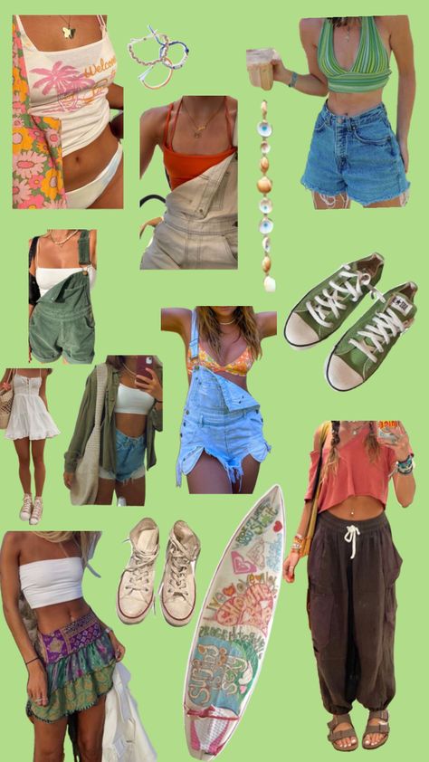 Pouge Life Outfit Winter, 90s Beachy Fashion, Laid Back Mom Style, 90s Beach Aesthetic Outfits, Soft Hippie Outfits, Beachy Granola Aesthetic, Obx Summer Outfits, Beachcore Outfit, Summer 80s Outfits