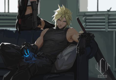 Lucia Hsiang, Cloud Strife Art, Final Fantasy Cloud Strife, Final Fantasy Vii Cloud, Final Fantasy Cloud, Cloud And Tifa, Final Fantasy Vi, Final Fantasy Xii, Final Fantasy Collection