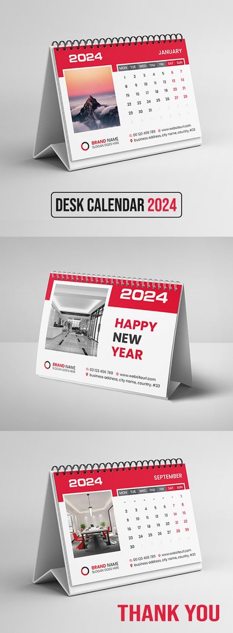 Desk Calendar 2024 Template Design Corporate Identity Corporate Calendar Design, Corporate Desk Calendar, 2024 Template, Desk Calendar Design, Desk Calendar Template, Founders Day, Desk Calendar, Calendar 2024, Calendar Design