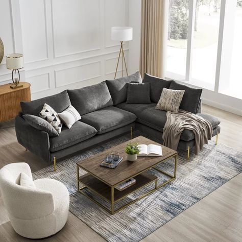 Dark Grey Sofa Living Room, Gray Sectional Living Room, Dark Grey Couch Living Room, Leather Couches Living Room, Grey Sofa Living Room, House Repair, Chaise Sectional Sofa, Grey Couch Living Room, Sectional Sofa With Recliner