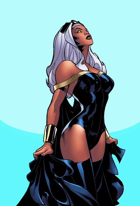 Ororo Munroe Comic, Black Panther Storm, Storm Comic, Storm Marvel, Ororo Munroe, Storm Art, Comic Book Art Style, Black Cartoon Characters, Uncanny X-men