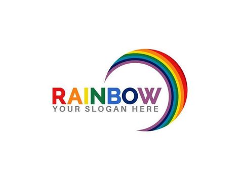 Rainbow Modern logo design#pikbest# Rainbow Logo Design Ideas, Rainbow Logo Design, Kindergarten Logo, Teaching Graphic Design, Star Logo Design, Png Images Free, Circle Logo Design, Moon Logo, Rainbow Logo