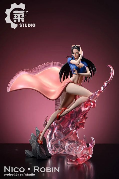 Pre-order the exquisite POP Scale Nico Robin ONE PIECE resin statue by Cai Studio! This collectible beautifully captures Robin's grace and intelligence. Limited availability. Act now to own this iconic masterpiece and enhance your ONE PIECE collection with the Straw Hat's archaeologist. Reserve yours today and showcase her elegance in your display! One Piece Nico Robin, One Piece Collection, Action Figure One Piece, Robin One Piece, Character Statue, One Piece Series, One Piece Figure, One Piece Cartoon, Marvel Action Figures