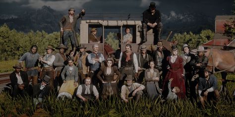 source @saintemarvel on tumblr The Van Der Linde Gang, Rdr2 Ipad Wallpaper, Rdr2 Van Der Linde Gang, Rdr2 Gang Members, Rdr2 Computer Wallpaper, Rdr2 Pc Wallpaper, Rdr2 Laptop Wallpaper, Rdr2 Wallpaper Desktop, Arthur Morgan And Mary Linton