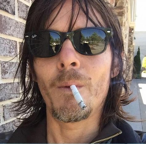 Norman Reedus, A Man, Screen, Sunglasses, Wall, On Instagram, Instagram