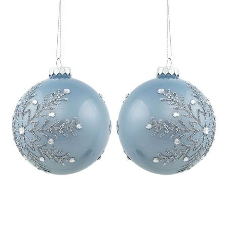 Chinoiserie Ornaments, Fancy Christmas Ornaments, Glitter Snowflakes, Modern Christmas Ornaments, Blue Christmas Decor, Glass Christmas Balls, Silver Christmas Decorations, Christmas Ball Ornaments, Ornament Display