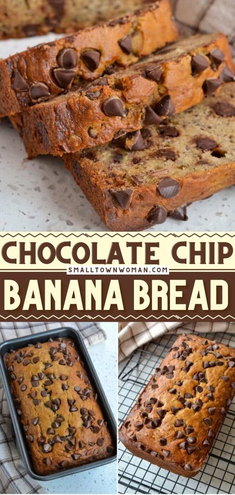 Chocolate Chip Banana Bread, moist chocolate chip banana bread, best chocolate chip banana bread Chocolate Chip Bread Recipe, Chocolate Chip Banana Bread Recipe, Chocolate Chip Bread, Easy Banana Bread Recipe, Chocolate Chip Banana, Brown Spots Removal, Overripe Bananas, Chocolate Banana Bread, Chocolate Chip Banana Bread