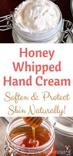 DIY Honey Whipped Hand Cream with coconut oil and shea butter. Soften & Protect Skin Naturally! Diy Hand Cream, Diy Honey, Lotion Recipe, Honey Diy, Body Butters Recipe, Diy Lotion, Homemade Lotion, Diy Body, Lotion Bars