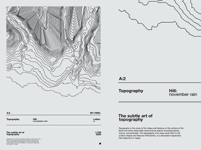 Cartography Graphic Design, Topographic Section Architecture, Map Typography Design, Minimal Map Design, Topography Map Art, Architectural Graphic Design, Line Poster Design, Poster Design Architecture, Map Design Ideas