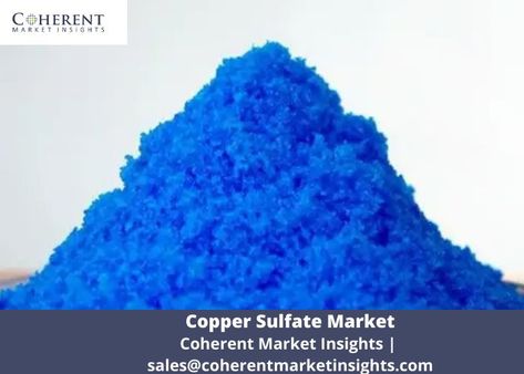 Copper sulphate, denoted by the chemical formula CuSO4, is formed as a result of a chemical reaction that occurs when copper is exposed to concentrated sulfuric acid. Copper sulphate, also known as cupric sulphate, comes in two varieties: hydrous copper sulphate and anhydrous copper sulphate. Copper Sulphate, Organic Synthesis, Agricultural Sector, Industry Analysis, Chemical Reaction, Chemical Formula, Chemical Industry, Chemical Reactions, Copper