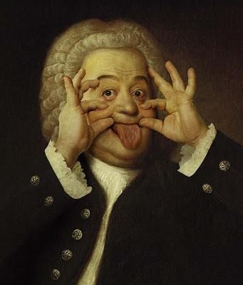 Johann Sebastian Bach was a very silly man. Tableaux Vivants, Strange Music, Music Jokes, Art Parody, Sebastian Bach, Music Humor, Music Memes, Art Memes, Bachata