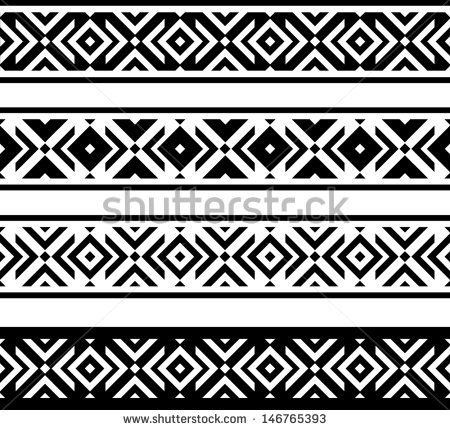 decorative borders with geometric patterns - stock vector Geometric Border Pattern, Geometric Border Design, Geometrical Border, Geometric Borders, Border Decoration, Balkon Decor, Band Tattoo Designs, Armband Tattoo Design, Arm Band Tattoo