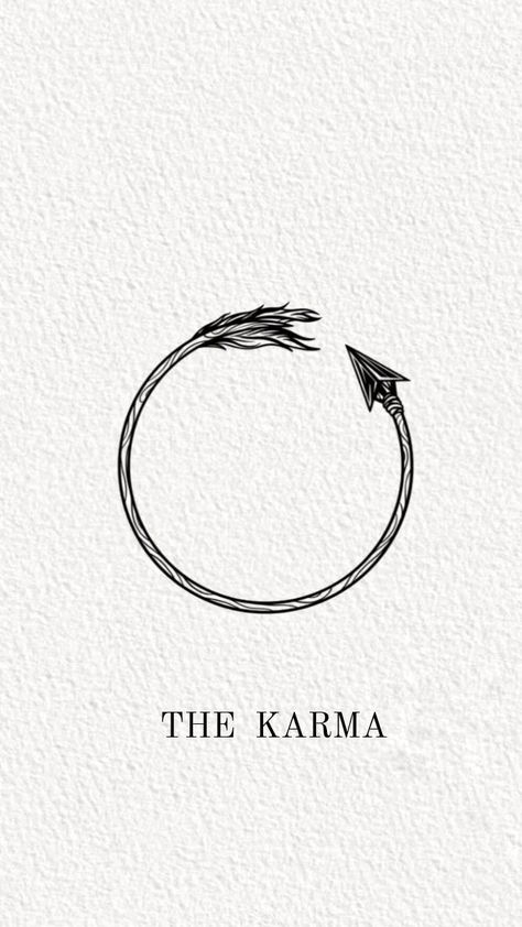 Tattoo Karma, Tato Minimal, Karma Tattoo, Minimal Tattoo Design, Muster Tattoos, Small Hand Tattoos, Tattoo Style Drawings, Small Tattoos For Guys, Hand Tattoos For Guys