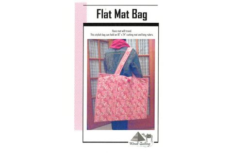 Flat Mat Bag Tote Quilt Pattern by Wendt by NaturalComfortsShop, $8.00 Gym Bag Diy, Quilters Bag, Quilting Blogs, Quilting Board, Quilt Magazine, Mat Bag, Quilting Rulers, Quilts Ideas, Quilted Totes