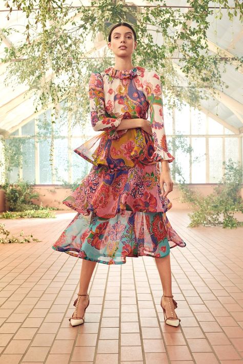 Zimmermann Resort, Silk Midi Dress, Fashion 2020, Looks Style, Vogue Paris, Large Fashion, Tiered Dress, Cotton Silk, Runway Fashion