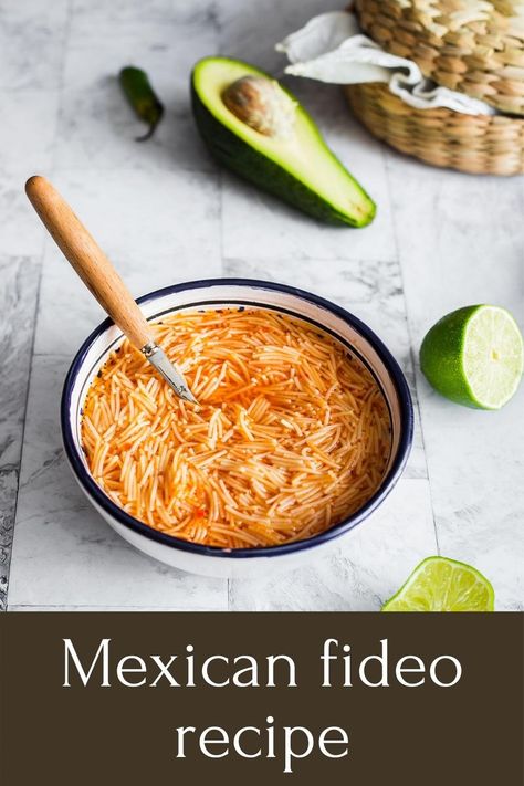 How To Make Fideo, Easy Mexican Picadillo Recipe, Mexican Fideo, Mexican Sopa, Fideo Soup, Fideo Recipe, Mexican Pasta, Weekend Cooking, Happy Cooking