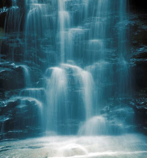 Waterfall. A close-up of a beautiful waterfall with a blue cast to it for effect , #ad, #waterfall, #blue, #cast, #Waterfall, #close #ad Waterfall Close Up, Peaceful Background, Sunlight Forest, Candle Graphic, Waterfall Pool, Blue Waterfall, Nice Background, Waterfall Art, Pool Waterfall