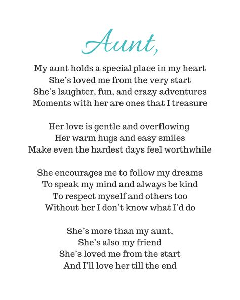 Letters To Write To Your Aunt, Poems For Aunts From Niece, Letter To Aunt From Niece, Quotes For Aunts From Niece, Birthday Cards For Aunts From Niece, Favorite Aunt Birthday Quotes, Favorite Aunt Quotes, Best Aunt Quotes From Niece, Auntie Birthday Quotes