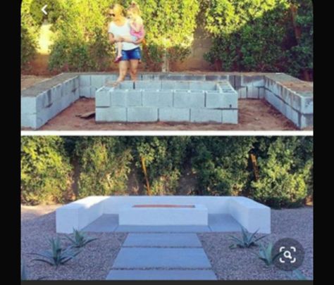 Cinder Block Fire Pit, Cinder Blocks, Garden Fire Pit, Budget Patio, Diy Fire Pit, Solar Heating, Backyard Fire, Fire Pit Backyard, Budget Backyard