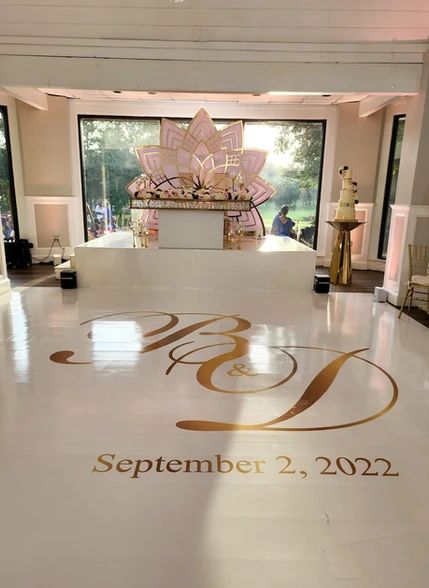 Dance floor wrap monogram Washington DC, Virginia & Maryland - Dj Max Powers Wedding Floor Wrap, Floor Wrap Wedding, Vinyl Floor Wrap Wedding, Wedding Dance Floor Vinyl, Personalized Dance Floor Wedding, Gold Monogram Dance Floor, Wedding Crest Dance Floor, Dance Floor Vinyl, Christmas Dance