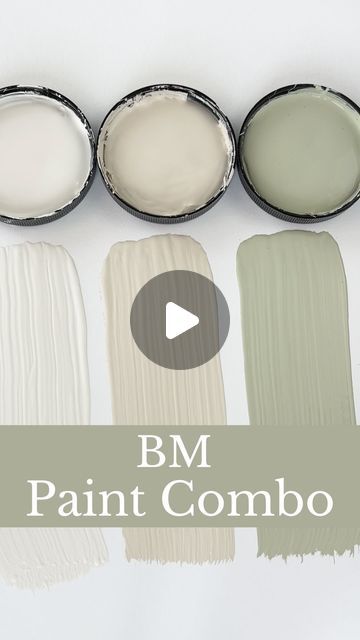 Loralee AhMu on Instagram: "Ready for another paint combo? Here is a timeless pairing that works beautifully in a variety of spaces.   1️⃣ BM White Dove is a soft off-white that is often praised for its versatility. It’s not stark or cold, which allows it to be an excellent choice for trim, moldings, and doors, as well as walls.  2️⃣ BM Baby Fawn is a one of Benjamin Moore’s “go-to neutrals” for a good reason. It’s a soft and warm greige color that works in a variety of design styles.   3️⃣ BM Saybrook Sage is a soft and muted sage green paint color with subtle gray undertones that pairs well with both warm and cool tones.   ✨Have you used any of these colors in your home? We’d love to hear your thoughts about these colors.   ♥️Love paint color combos? Follow Simplee DIY for more.   #benja Gentle Lamb Paint Color, Bm Bathroom Paint Colors, Olympic White Sage Paint, Misty Air Benjamin Moore, White Trim And Wall Combos, Neutral Sage Green Paint, White Dove And Green, Cream And Green Paint Colors, Greens That Go With White Dove