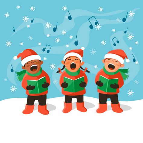 1,083 Christmas Choir Illustrations & Clip Art - iStock Christmas Caroling Clip Art, Choir Illustration, Christmas Widgetsmith, Choir Concert, Xmas Carols, Christmas Choir, Xmas Drawing, Christmas Caroling, Xmas Songs