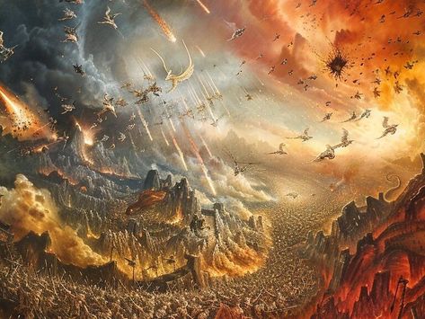 Is Armageddon Imminent? Unveiling the Final Battle of Biblical Prophecy | Talia Meadows | NewsBreak Original Apocalypse Bible, Battle Of Armageddon, Revelation 16, Book Of Exodus, Biblical Prophecy, End Times Prophecy, The End Times, Apocalypse Art, Jesus Return