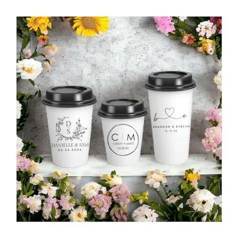 100 Personalized Paper Coffee Cups for Wedding Personalized Coffee Cup FavorsWedding Paper Coffee Cups Personalized Paper Cups Disposable Cups With Logo Custom White Coffee Cup custom disposable cup Custom Disposable Cups, Cups For Wedding, Paper Coffee Cups, White Coffee Cup, Disposable Coffee Cups, Personalized Coffee Cup, Tea Ideas, White Coffee Cups, Paper Coffee Cup