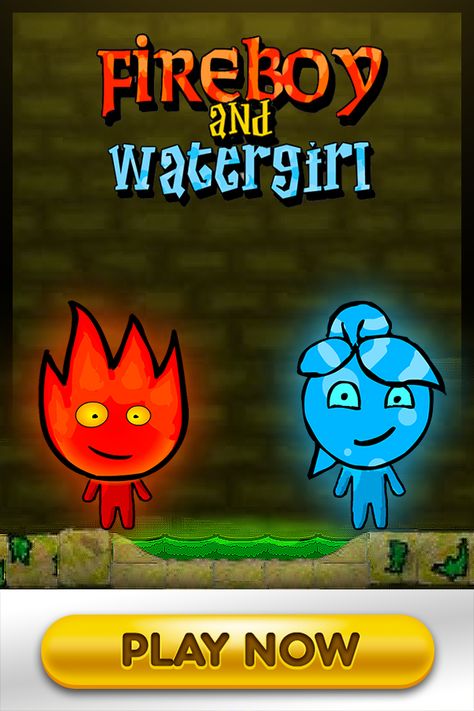 Happy Wheels Game, Fire Boy And Water Girl, Fire And Ice Game, Water Character, Fire Vs Water, Nostalgia Games, 2 Player Games, Fire Character, Fireboy And Watergirl