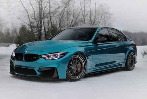 BMW M3 With Subtle Mods Shines In Atlantis Blue Paintjob Teal Car, F80 M3, Aesthetic Cool, Car Aesthetic, Blue Car, Bmw M4, Car Colors, Latest Cars, Bmw Cars