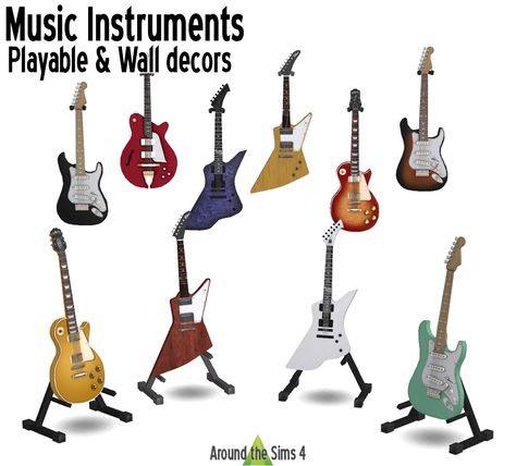 Around the Sims 4 | Custom Content Download | Music Store, musical instruments Sims 4 Cc Guitar Decor, Sims 4 Ghost Band, Video Games Sims 4 Cc, Metal Cc Sims 4, Sims Cc Guitar, Rockstar Gf Sims 4, Sims 4 Edgy Cc Furniture, Sims 4 Cc Functional Instruments, Metallica Sims 4 Cc