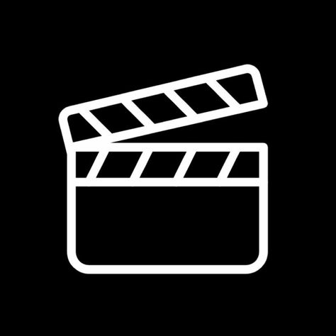 Cute iphome icon for movie Movie Icon Aesthetic Logo, Imdb App Icon, Tv Icon Black, Movie Logo Aesthetic, Movie Icon Logo, Movie App Icon, Dark Apps, Ig Games, Apps Aesthetic