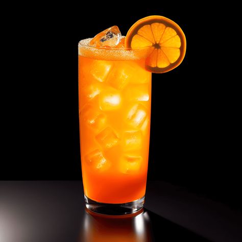 Ingredients: Vodka:1.5 oz · Fresh Orange Juice:4 oz · Triple Sec:0.5 oz · Splash of Sprite:1 oz · Orange Slice:1 · Garnish with Maraschino Cherry:1 Orange Crush Cocktail, Kamikaze Cocktail, Bees Knees Cocktail, Bramble Cocktail, Tart Flavors, Strong Cocktails, Fresh Orange Juice, Orange Juice Concentrate, Lemon Drop Martini