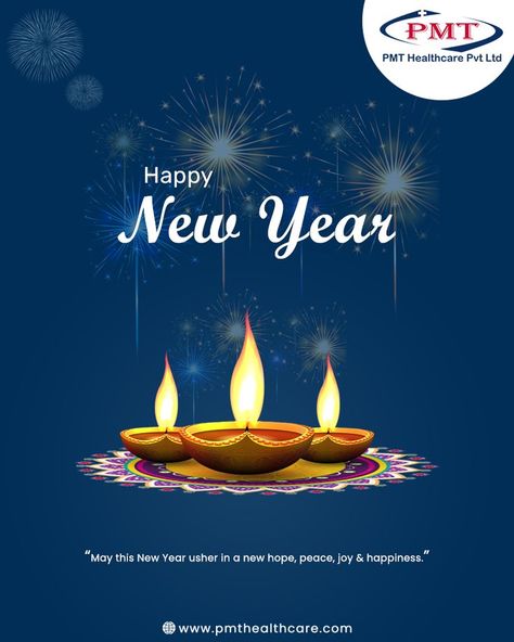 May this new year usher in a new hope, peace, joy & happiness. #NewYear #Diwali2021 #PMTHealthCare Diwali Happy New Year Poster, Happy New Year And Diwali, Diwali Padwa, Anniversary Quotes For Friends, Happy New Year Logo, New Year Rangoli, Independence Day Poster, Diwali Design, Happy New Year Gif