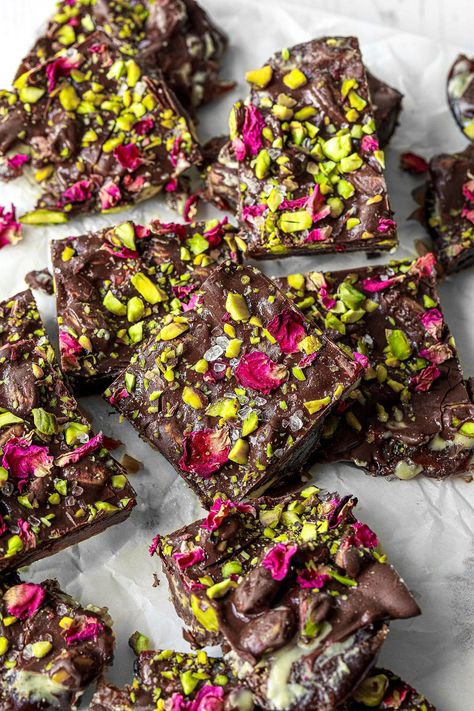 Homemade Chocolate Bark, Chocolate Bark Recipe, A Couple Cooks, Chocolate Covered Bananas, Chocolate Mug Cakes, Bark Recipe, Vegan Healthy, Chocolate Bark, Chocolate Treats