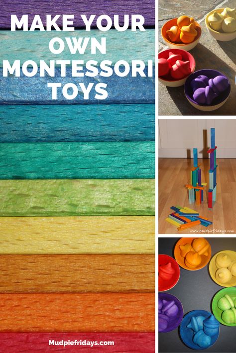 Diy Montessori Toys Preschool, Rainbow Montessori Playroom, Montessori Style Playroom, Diy Educational Toys For Kindergarten, How To Make Montessori Toys, Preschool Toys Diy, Diy Lovevery Toys, Diy Montessori Toys 0-3 Months, Diy Montessori Toys 9-12 Months