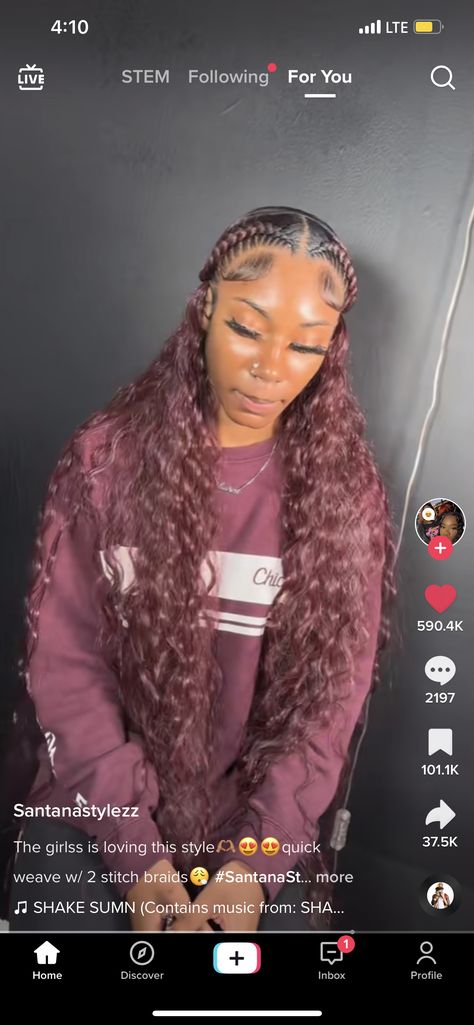 Two Stitch Braids With Weave, 2 Stitch Braids With Quick Weave, Braids With Quick Weave, 2 Stitch Braids, 2 Braids, Stitch Braids, Braids With Weave, Quick Weave, Cornrows Braids