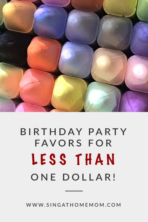 Party Favors For Art Party, Simple Birthday Party Favors, Easy Kids Party Favors, Useful Birthday Party Favors, Budget Friendly Party Favors, First Birthday Party Favors For Adults, Dollar Store Party Favors, First Birthday Party Favors Ideas, Toddler Birthday Party Favors