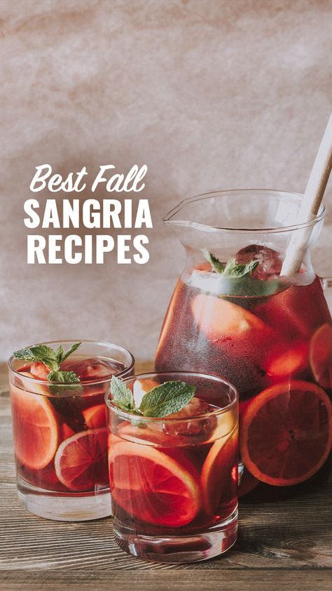 Fall Drink For A Crowd, Spiced Sangria Recipe, Sparkling Red Sangria Recipes, Spiced Rum Sangria, Best Fall Sangria Recipe, Fruit Sangria Recipe, Harvest Sangria Recipe, Sangria Fall Recipes, Big Batch Sangria Recipe