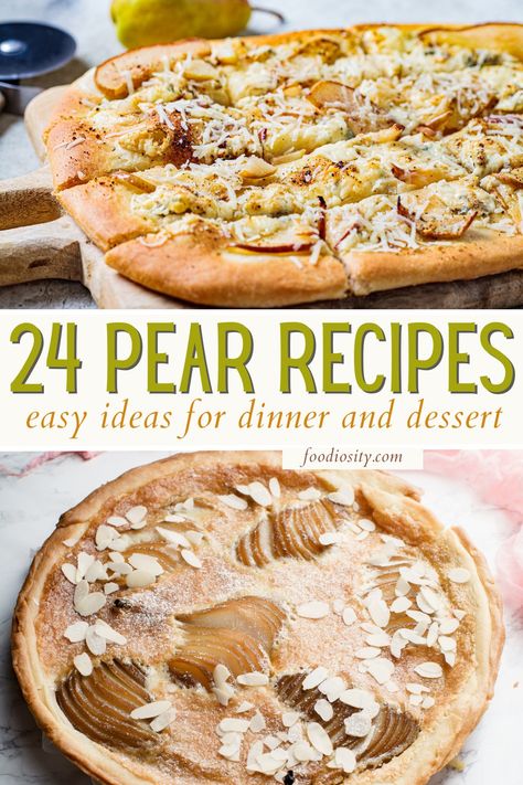 Pastel, Pie, Fresh Pear Desserts Easy Simple, Best Pear Dessert Recipes, Pear Phyllo Dough Recipes, Pear Entree Recipes, Pear Pumpkin Recipes, Recipes For Canned Pears, Savoury Pear Recipes