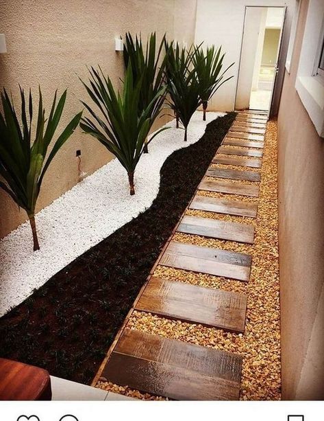 Garden Design Ideas, Kolam Koi, Side Yard Landscaping, Outdoor Walkway, Desain Lanskap, Gravel Garden, Garden Design Layout, Creative Gardening, Backyard Garden Design