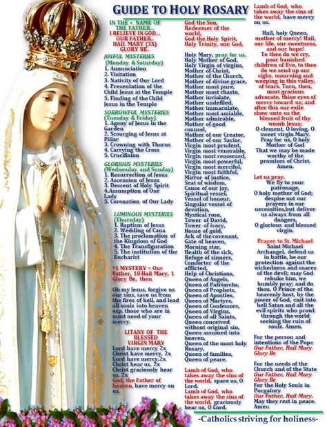 Rosary Prayer Guide, Holy Rosary Prayer, Rosary Guide, Rosary Prayers, Jesus Suffering, Rosary Prayers Catholic, Prayers Catholic, St Michael Prayer, Mysteries Of The Rosary