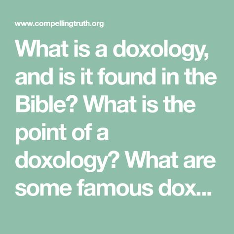 What is a doxology, and is it found in the Bible? What is the point of a doxology? What are some famous doxologies? Female Tattoos, Women Tattoos For Men, The Doxology, Bible Tattoo, What Is The Point, Bible Verse Tattoos, Verse Tattoos, Spiritual Songs, Hand Tattoos For Women