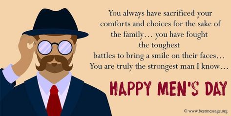 International Men’s Day Wishes Messages – Funny Men Quotes Happy International Men’s Day Quotes, Happy Mens Day To My Man, Happy Men’s Day Wishes, Men’s Day Wishes, Mens Day Quotes For Husband, Mens Day Wishes For Husband, Happy Men Day Wishes, Happy Mens Day Happy Mens Day Wishes, Men Day Quotes