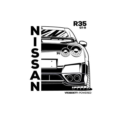 Jdm Car Tattoo, Jdm Sketch, Jdm Tattoo, Gtr Drawing, Nissan R34, Car Dream, Nissan R35, Automotive Logo Design, Gtr Car