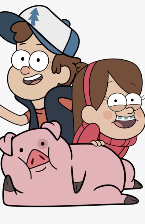 Dipper And Mabel Tattoo, Mabel And Waddles, Graft Falls, Mable And Dipper, Gravity Falls Waddles, Dipper E Mabel, Mabel And Dipper, Dipper Y Mabel, Gravity Falls Characters