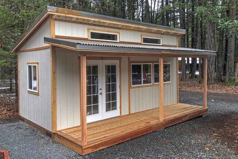 Premium Lean 2s — The Shed Guys Flat Roof Shed, Temporary Shelter, Shed With Porch, Corrugated Steel, Shed Tiny House, Lean To Roof, Lean To Shed Plans, Small Bungalow, Shed Cabin